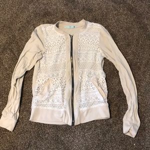 Cream/ white lace jacket